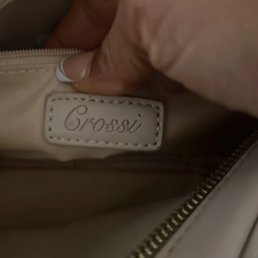 Sold Mini beige Purse, exterior pocket, fabric and leather exterior fabric - Picture 6 of 9